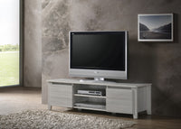 TV Stand Entertainment Unit 120cm In White Oak - ElectronX Plus