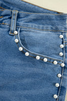 Dusk Blue Pearl Boot Cut Denim Jeans - ElectronX Plus