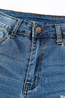 Buttoned Pockets Distressed Jeans - ElectronX Plus