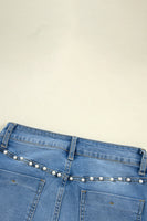 Dusk Blue Pearl Boot Cut Denim Jeans - ElectronX Plus