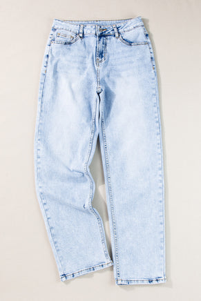 Beau Blue Acid Wash Straight Jeans - ElectronX Plus