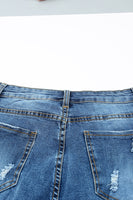 Buttoned Pockets Distressed Jeans - ElectronX Plus