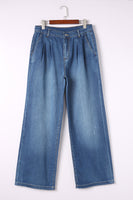 Blue Slouchy Wide Leg Jeans - ElectronX Plus