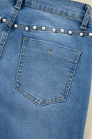 Dusk Blue Pearl Boot Cut Denim Jeans - ElectronX Plus