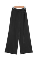 Black High Waist Pocketed Wide Leg Tencel Jeans - ElectronX Plus