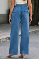 Blue Slouchy Wide Leg Jeans - ElectronX Plus