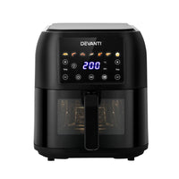 Devanti Air Fryer 8L LCD Fryers - ElectronX Plus