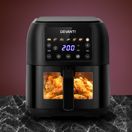 Devanti Air Fryer 8L LCD Fryers - ElectronX Plus