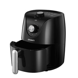 Devanti Air Fryer 2.5L Knob Fryers - ElectronX Plus