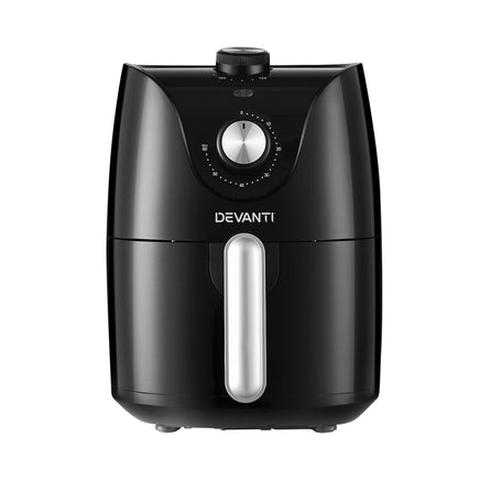 Devanti Air Fryer 2.5L Knob Fryers - ElectronX Plus