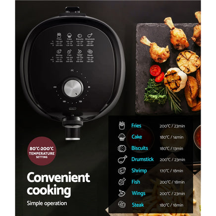 Devanti Air Fryer 2.5L Knob Fryers - ElectronX Plus