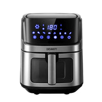 Devanti Air Fryer 6.5L LCD Fryers Clear Window - ElectronX Plus