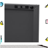 ArtissIn Buffet Sideboard Metal Cabinet - BASE Charcoal - ElectronX Plus