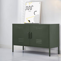 ArtissIn Buffet Sideboard Metal Cabinet - BASE Green - ElectronX Plus