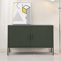 ArtissIn Buffet Sideboard Metal Cabinet - BASE Green - ElectronX Plus