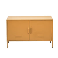 ArtissIn Buffet Sideboard Metal Cabinet - BASE Yellow - ElectronX Plus