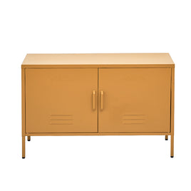 ArtissIn Buffet Sideboard Metal Cabinet - BASE Yellow - ElectronX Plus