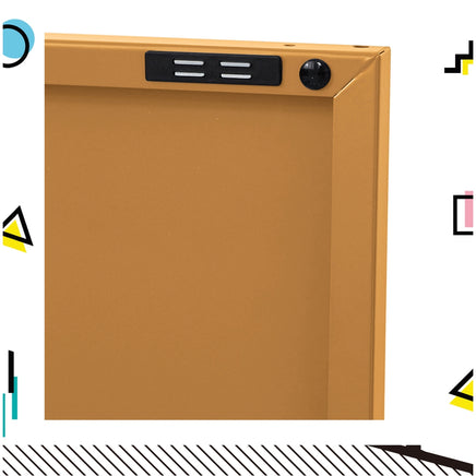 ArtissIn Buffet Sideboard Metal Cabinet - BASE Yellow - ElectronX Plus