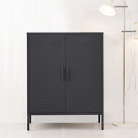 ArtissIn Buffet Sideboard Metal Cabinet - SWEETHEART Charcoal - ElectronX Plus