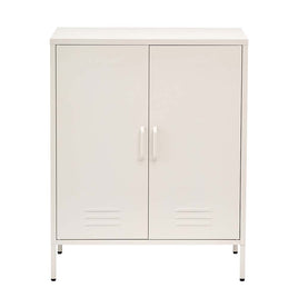 ArtissIn Buffet Sideboard Metal Cabinet - SWEETHEART White - ElectronX Plus