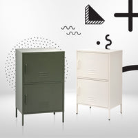 ArtissIn Buffet Sideboard Metal Cabinet - DOUBLE Green - ElectronX Plus