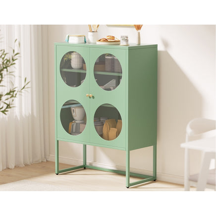 ArtissIn Buffet Sideboard Metal Cabinet - ELLA Green - ElectronX Plus