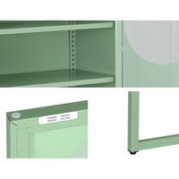 ArtissIn Buffet Sideboard Metal Cabinet - ELLA Green - ElectronX Plus