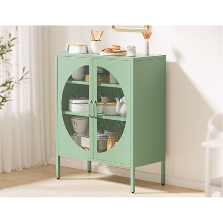 ArtissIn Buffet Sideboard Metal Cabinet - ELSA Green - ElectronX Plus