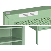 ArtissIn Buffet Sideboard Metal Cabinet - ELSA Green - ElectronX Plus