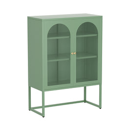 ArtissIn Buffet Sideboard Metal Cabinet - ELMA Green - ElectronX Plus