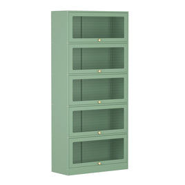 ArtissIn Buffet Sideboard Cupboard Cabinet Storage Mesh Doors Metal Green ELIA - ElectronX Plus