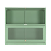 ArtissIn Buffet Sideboard Cupboard Cabinet Storage Mesh Doors Metal Green ELIA - ElectronX Plus