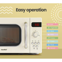 Comfee 20L Microwave Oven 800W Cream - ElectronX Plus