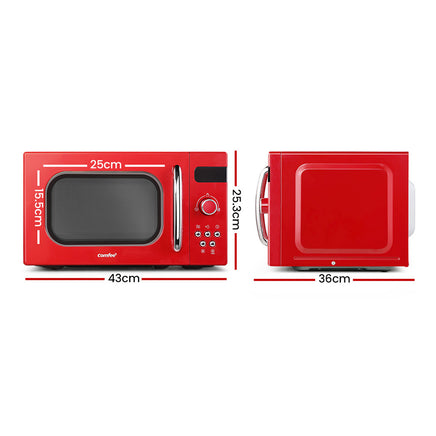 Comfee 20L Microwave Oven 800W Red - ElectronX Plus