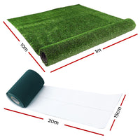 Primeturf 1x10m Artificial Grass Synthetic Fake 10SQM Turf Lawn 17mm Tape - ElectronX Plus