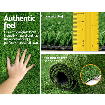 Primeturf Artificial Grass Synthetic 20 SQM Fake Lawn 17mm 1X10M - ElectronX Plus