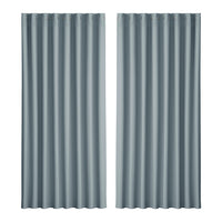 Artiss 2X Blockout Curtains Eyelet 300x230cm Grey - ElectronX Plus