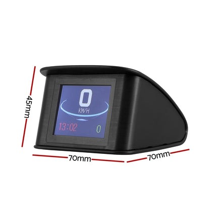 Giantz Universal Car Digital GPS Speedometer Heads Up Display Overspeed Warning Alarm - ElectronX Plus