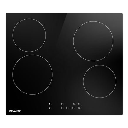 Devanti Electric Ceramic Cooktop 60cm Touch Control - ElectronX Plus