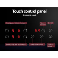 Devanti Electric Ceramic Cooktop 60cm Touch Control - ElectronX Plus