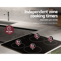 Devanti Electric Ceramic Cooktop 60cm Touch Control - ElectronX Plus