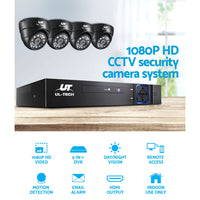 UL-tech CCTV Security System 4CH DVR 4 Cameras 1080p - ElectronX Plus