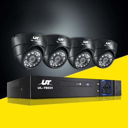 UL-tech CCTV Security System 4CH DVR 4 Cameras 1080p - ElectronX Plus