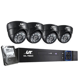 UL-tech CCTV Security System 4CH DVR 4 Cameras 1TB Hard Drive - ElectronX Plus