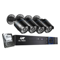 UL-tech CCTV Security System 8CH DVR 4 Cameras 1TB Hard Drive - ElectronX Plus