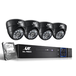 UL-tech CCTV Security System 8CH DVR 4 Cameras 2TB Hard Drive - ElectronX Plus