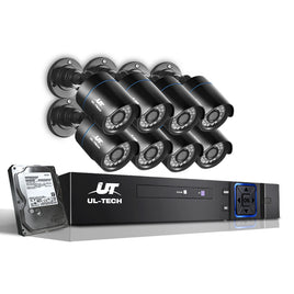 UL-tech CCTV Security System 8CH DVR 8 Cameras 2TB Hard Drive - ElectronX Plus