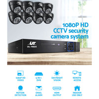 UL-tech CCTV Security System 8CH DVR 8 Cameras 1080p - ElectronX Plus