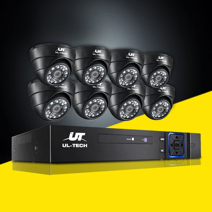 UL-tech CCTV Security System 8CH DVR 8 Cameras 1080p - ElectronX Plus