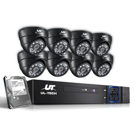 UL-tech CCTV Security System 8CH DVR 8 Cameras 2TB Hard Drive - ElectronX Plus